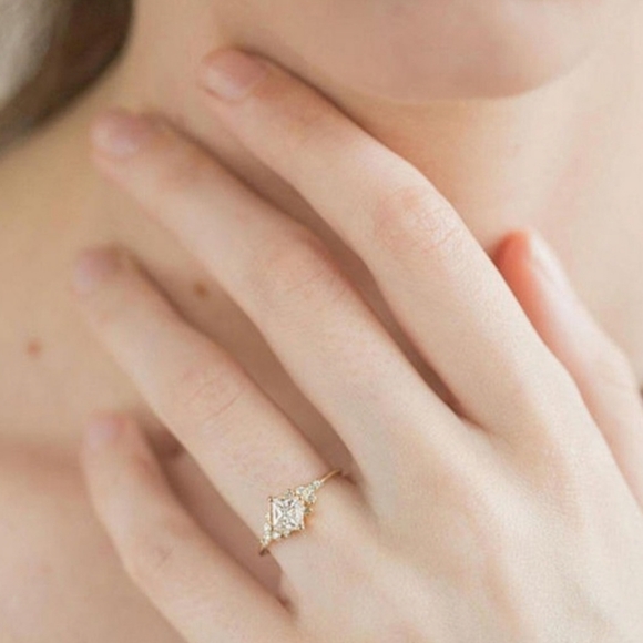 NWT 925 Sterling Silver Inlaid CZ Ring - Picture 6 of 6